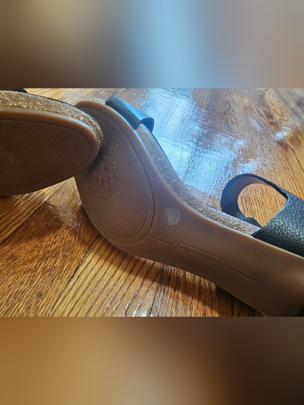 Vince Camuto, Never Worn, Like New, Classic Black Ankle-Strap Women's Heels - Picture 9 of 9
